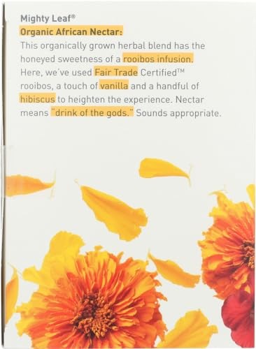 Mighty Leaf Herbal Tea, Organic African Nectar, Rooibos Blend With Swe