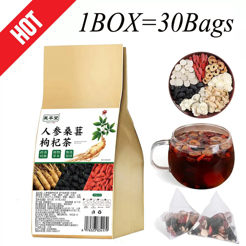 Ginseng Mulberry Medlar Tea, Kidney tea ,liver tea,kidney health for Men & Women