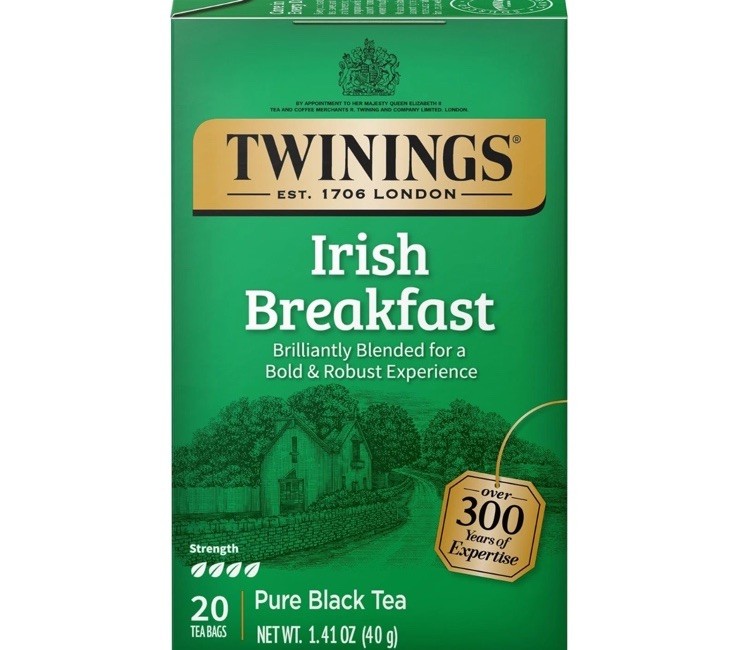 Twinings Irish Breakfast Tea Bags Bold Black Tea 20 Count Pack of 6
