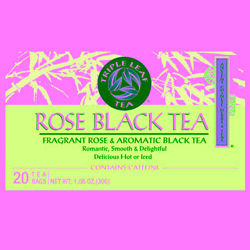 Rose Black Tea 20 Bags By Triple Leaf Tea