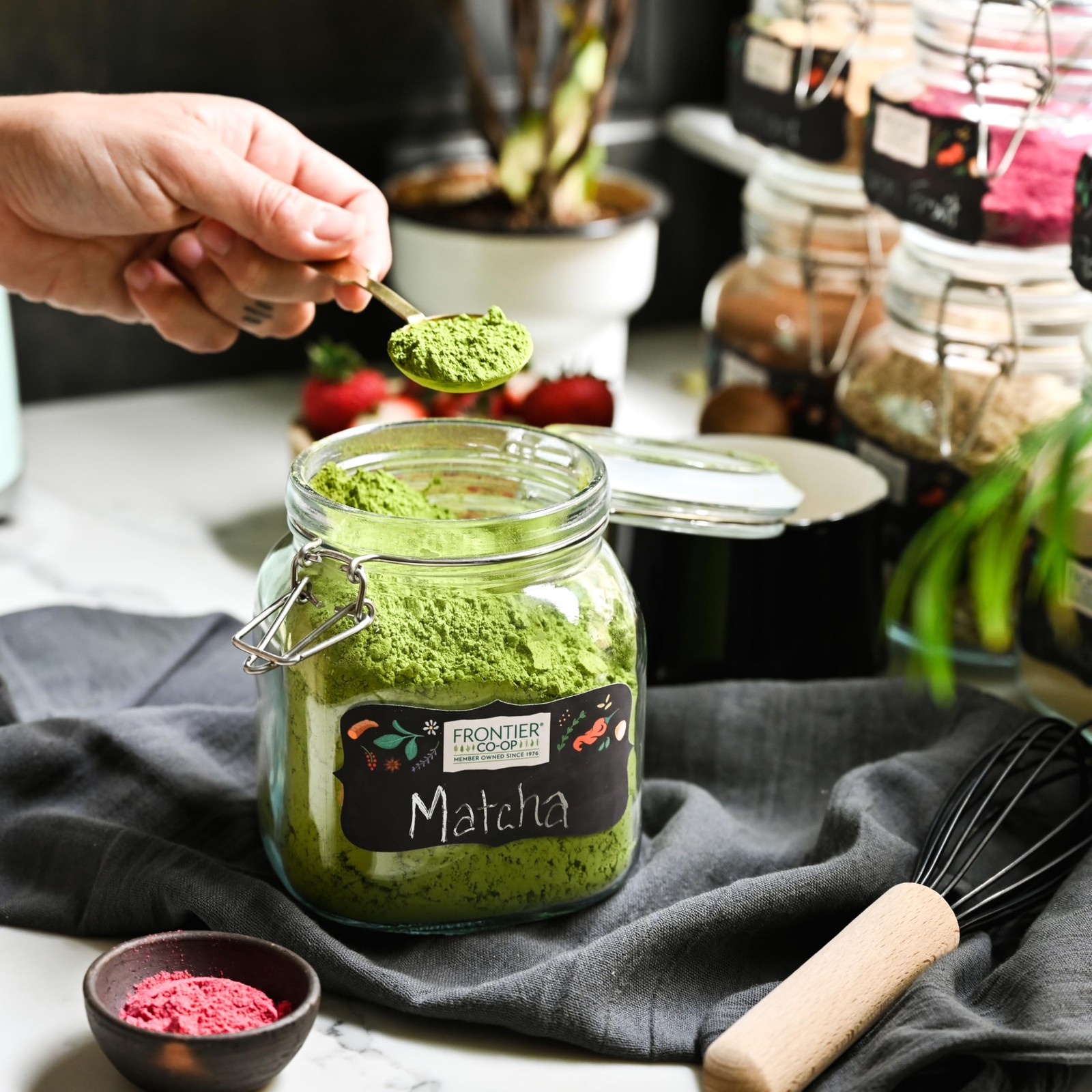 Frontier Co-op Organic Japanese Matcha Green 16 Ounce (Pack of 1), No Color