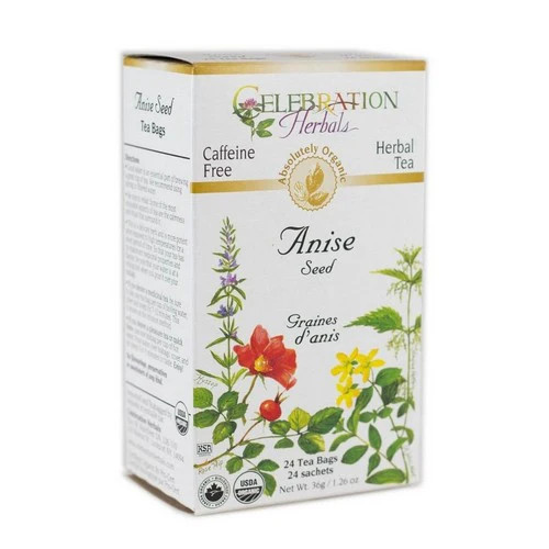 Organic Anise Seed Tea 24 Bags By Celebration Herbals
