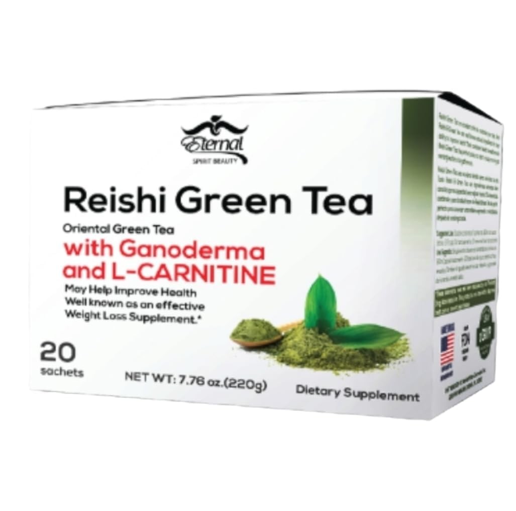 REISHI GREEN TEA (ORIENTAL TEA) WITH GANODERMA AND 20 Count (Pack of 1)