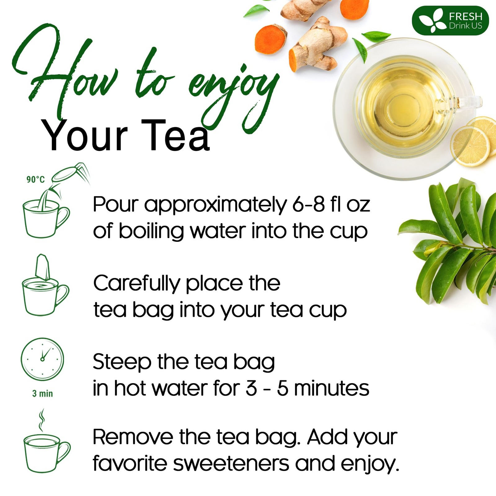 , Premium 40 Soursop Turmeric Tea Bags, 100% Natural, Blend of Soursop Leaves…