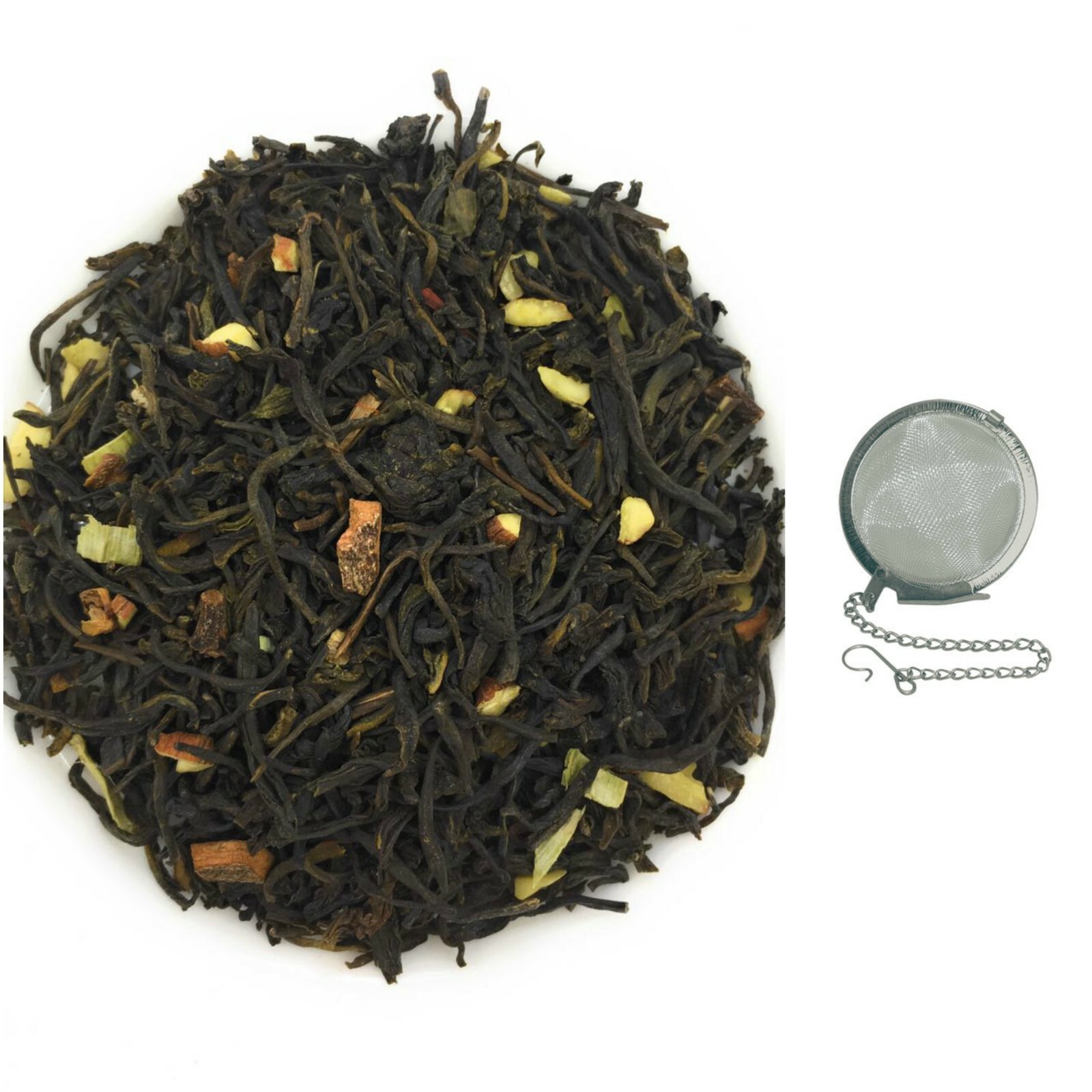 Green Tea Kashmiri Kahwa Chai With FREE INFUSER Loose Leaf Pure Spice Blend New