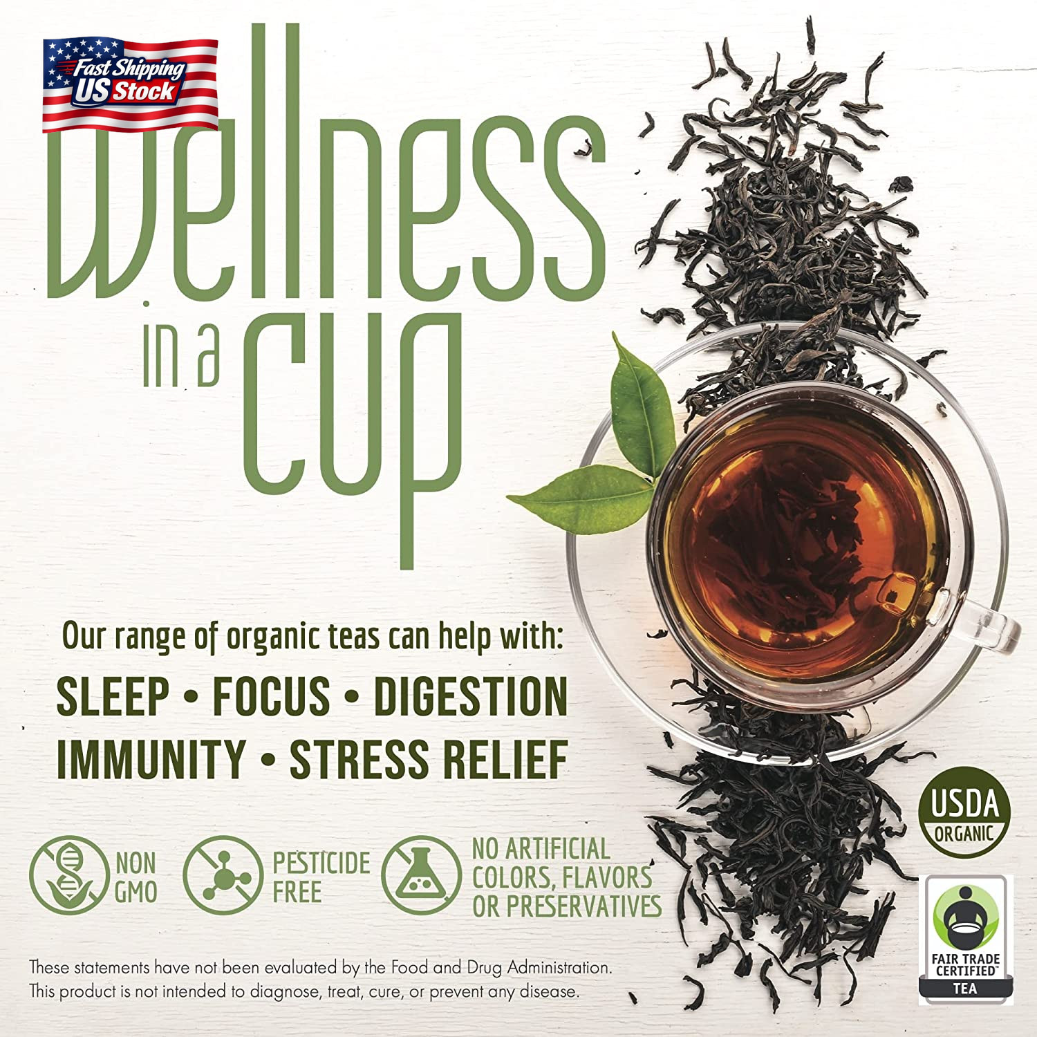 Davidson’S Organics, Gunpowder Green, Loose Leaf Tea, 16-Ounce Bag(Packaging May