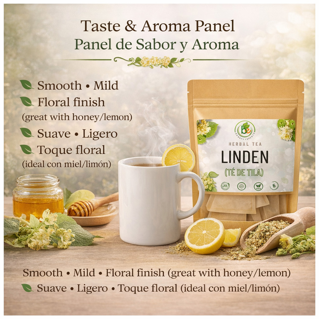 Tila Té (Linden Tea) – 60 Tea Bags – 100% Natural, Vegan, Herbal – Caffeine-Free