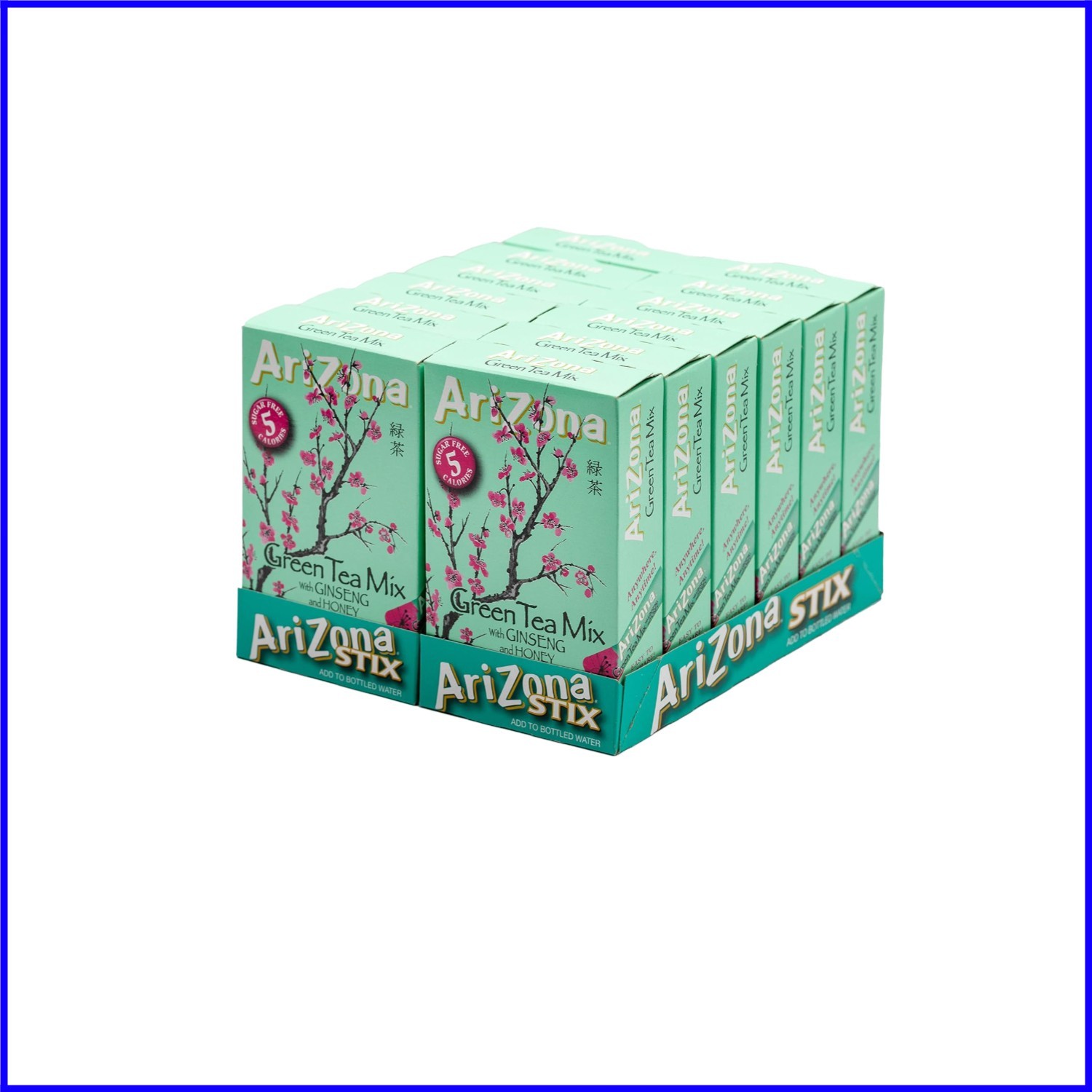120 Portable Sugar-Free Green Tea with Ginseng Stix – Perfect For On-The-Go