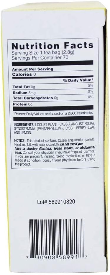 Diet Trim-Maxx Tea Lemon, 60 Count