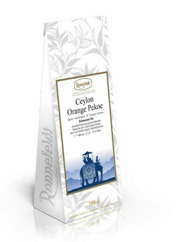 Ronnefeldt Loose Leaf Tea – Ceylon Orange Pekoe (Classic Orange Pekoe) – 100 g