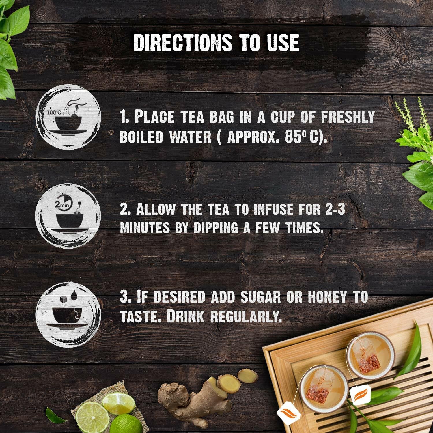 Himalaya Green Tea GINGER- 60 Tea Bags (2 gram) Relieves Indigestion FREE SHIP