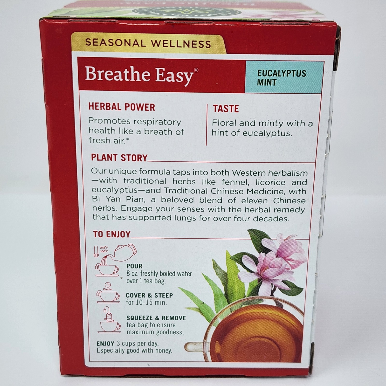 Traditional Medicinals Breathe Easy Eucalyptus Mint Herbal Tea (96 Tea Bags)
