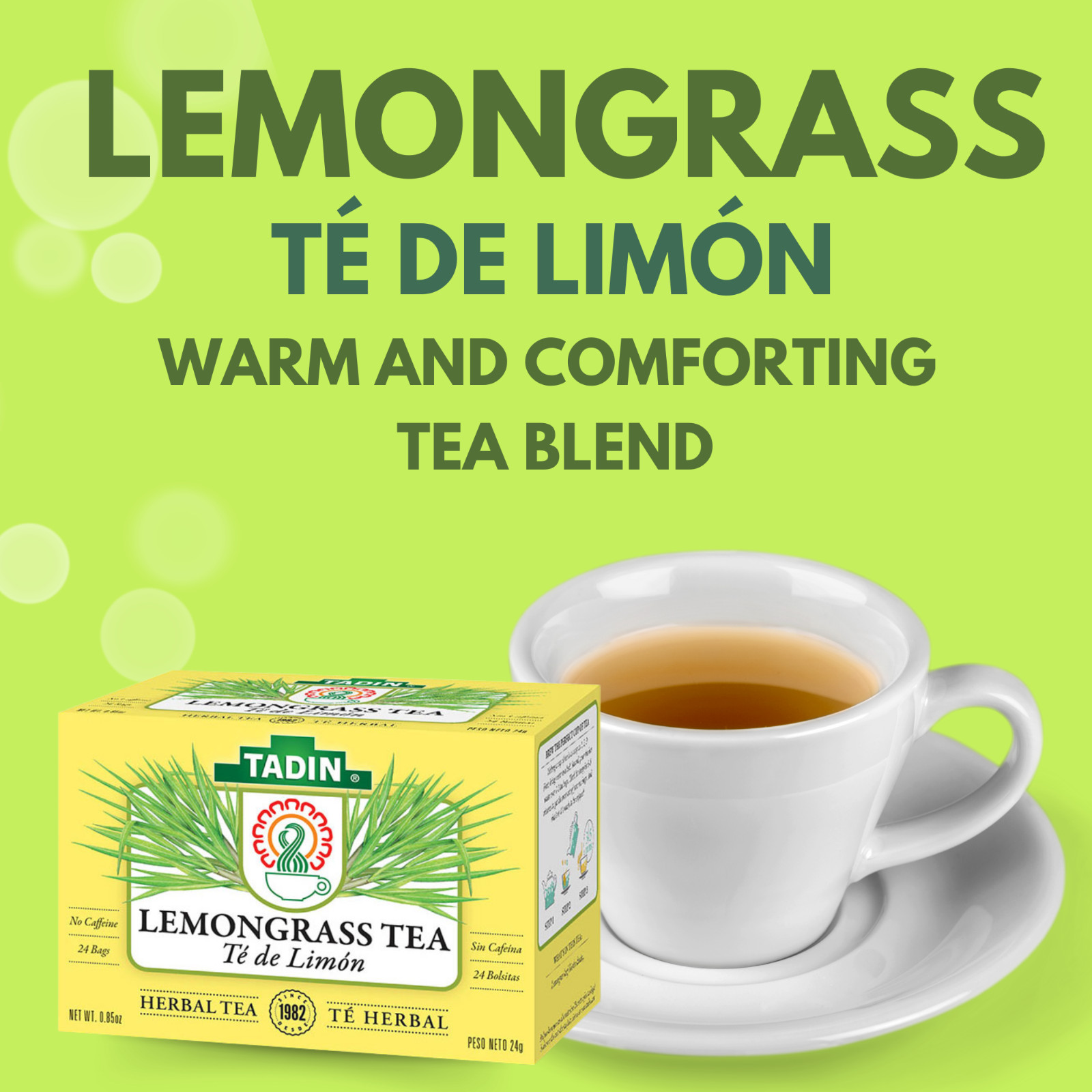 TADIN LEMONGRASS 24 BAGAS 0.85oz