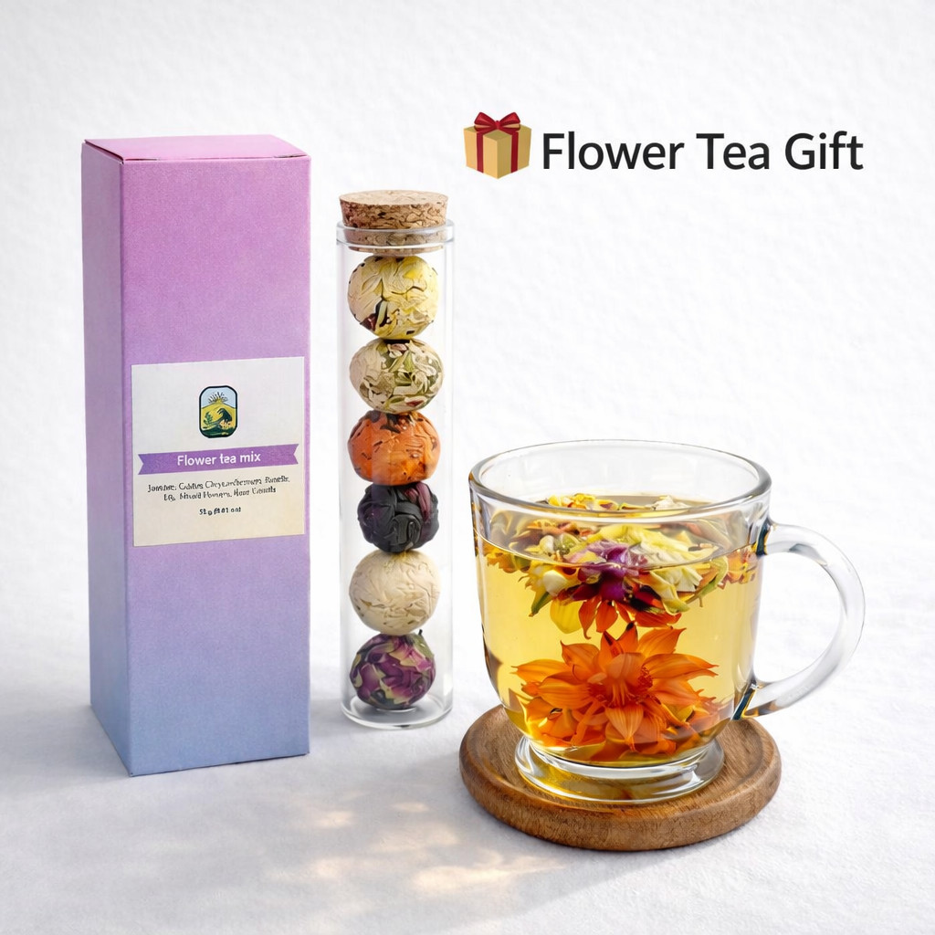 Vitals Herb® Flower Mix Tea – Jasmine, Rose and Chrysanthemum 6 Balls