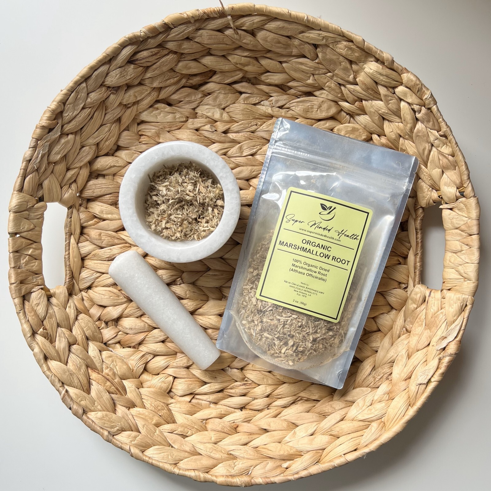 Marshmallow Root 100% Pure Organic Dried Cut and Sifted (Althaea Officinalis)