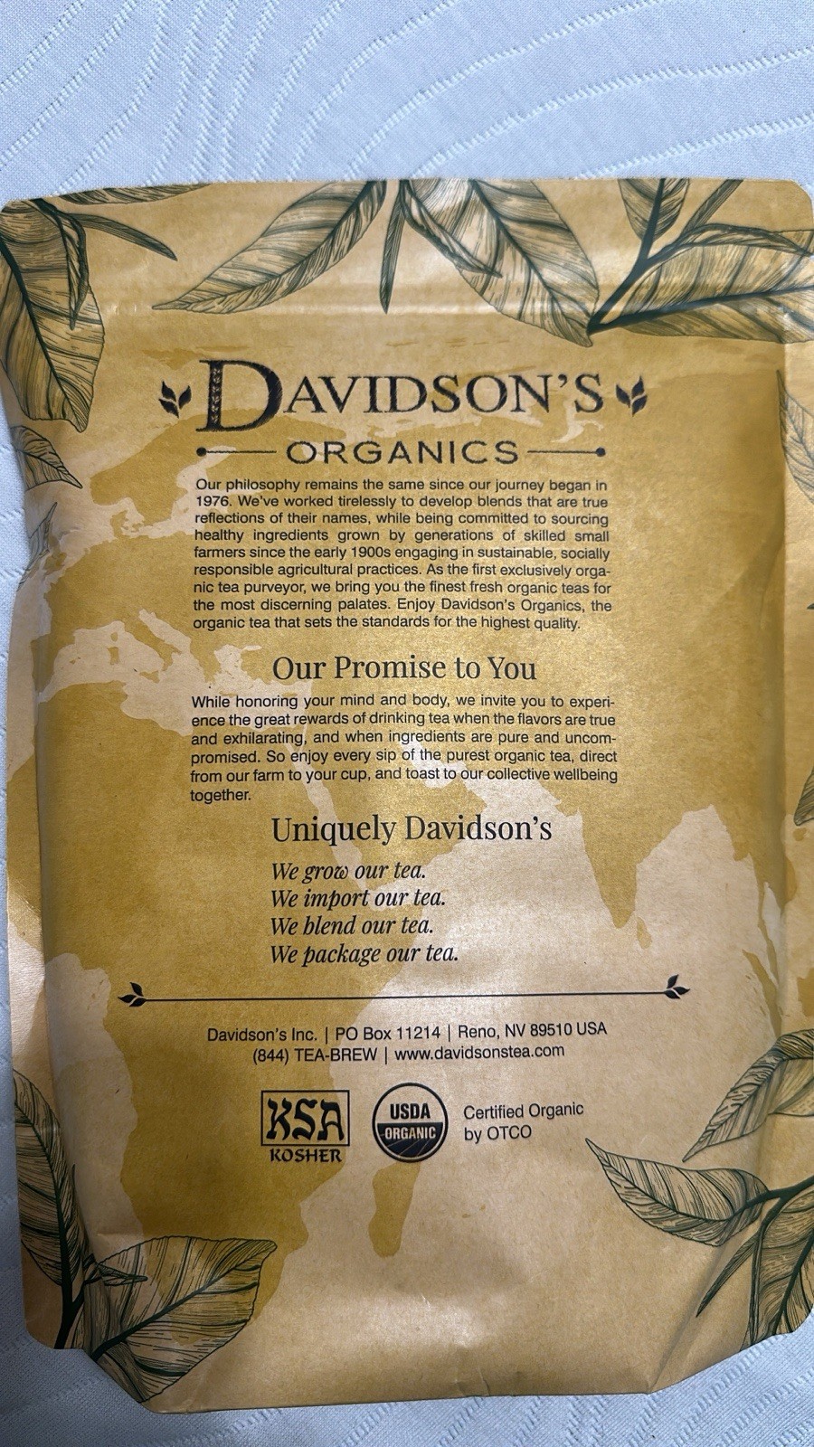 Davidson’s Organics Decaffeinated English Breakfast 1 Lb