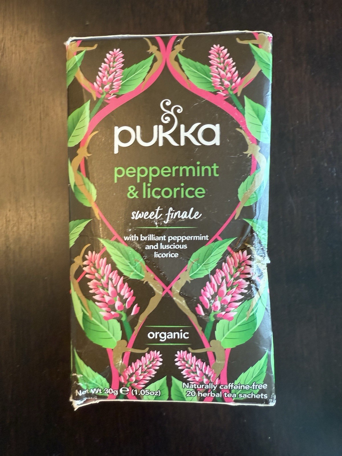 Pukka Peppermint & Licorice Sweet Finale 20 Herbal Tea Sachets Expires 12/27