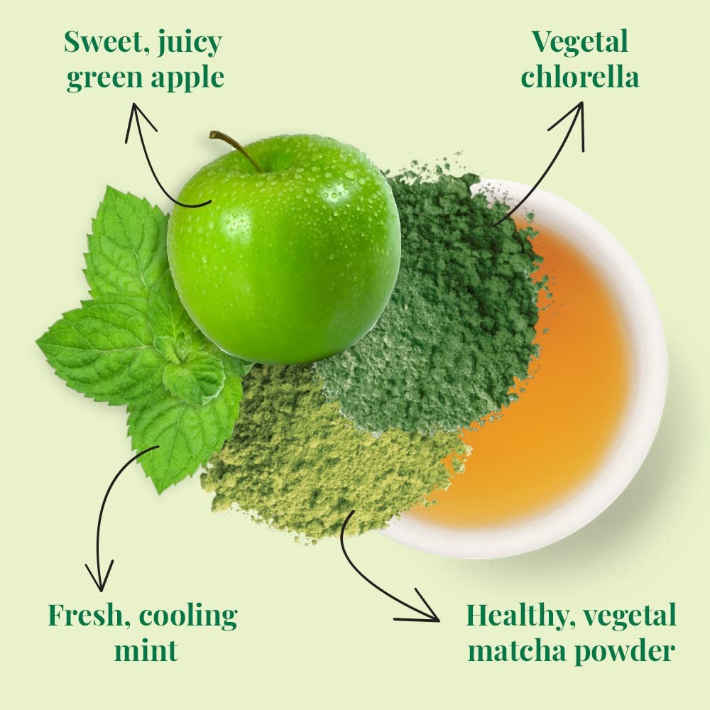 Organic Green Tea Blend Supergreen Matcha Minty Infusion 36 Count Pack