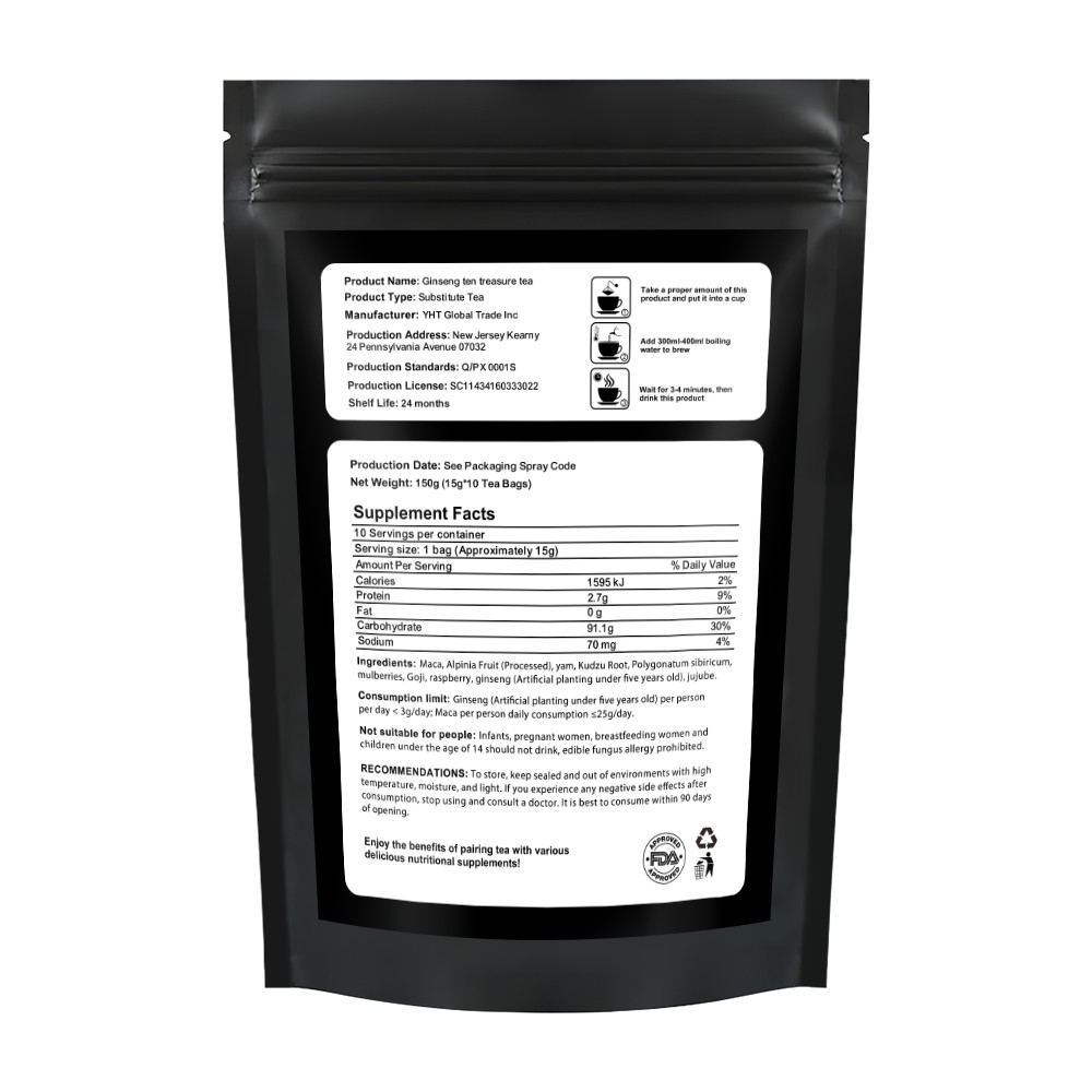 Herbal Maca Energy Tea For Men Strength Boost Natural Male Enhancement Tea