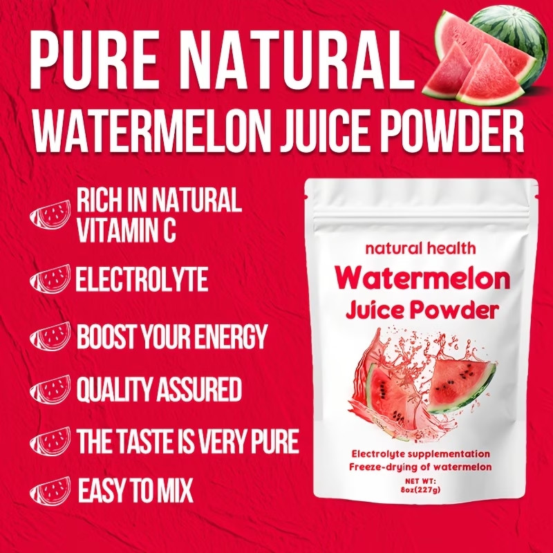 Natural Watermelon Juice Powder – Freeze-Dried Concentrate with Vitamin C
