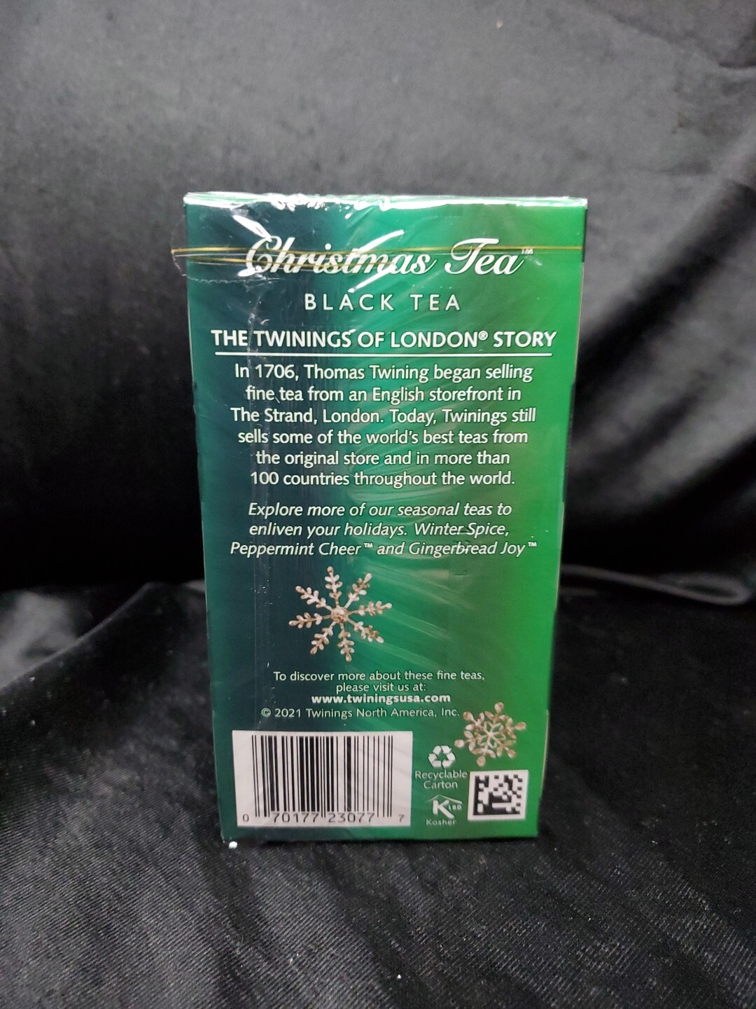Twinings London Christmas Tea Black Tea with Cinnamon Cloves 20 Bags 06/14/2026