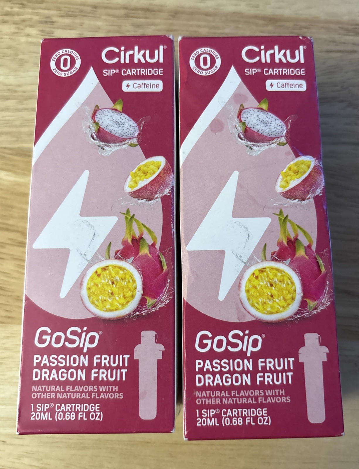 Cirkul Flavor Sip Cartridge x2~Passion Fruit/Dragon Fruit ~ Go Sip