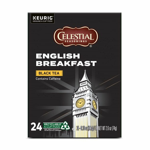 Celestial Seasonings English Breakfast Tea 24 to 144 Keurig K cup Pick Any Size