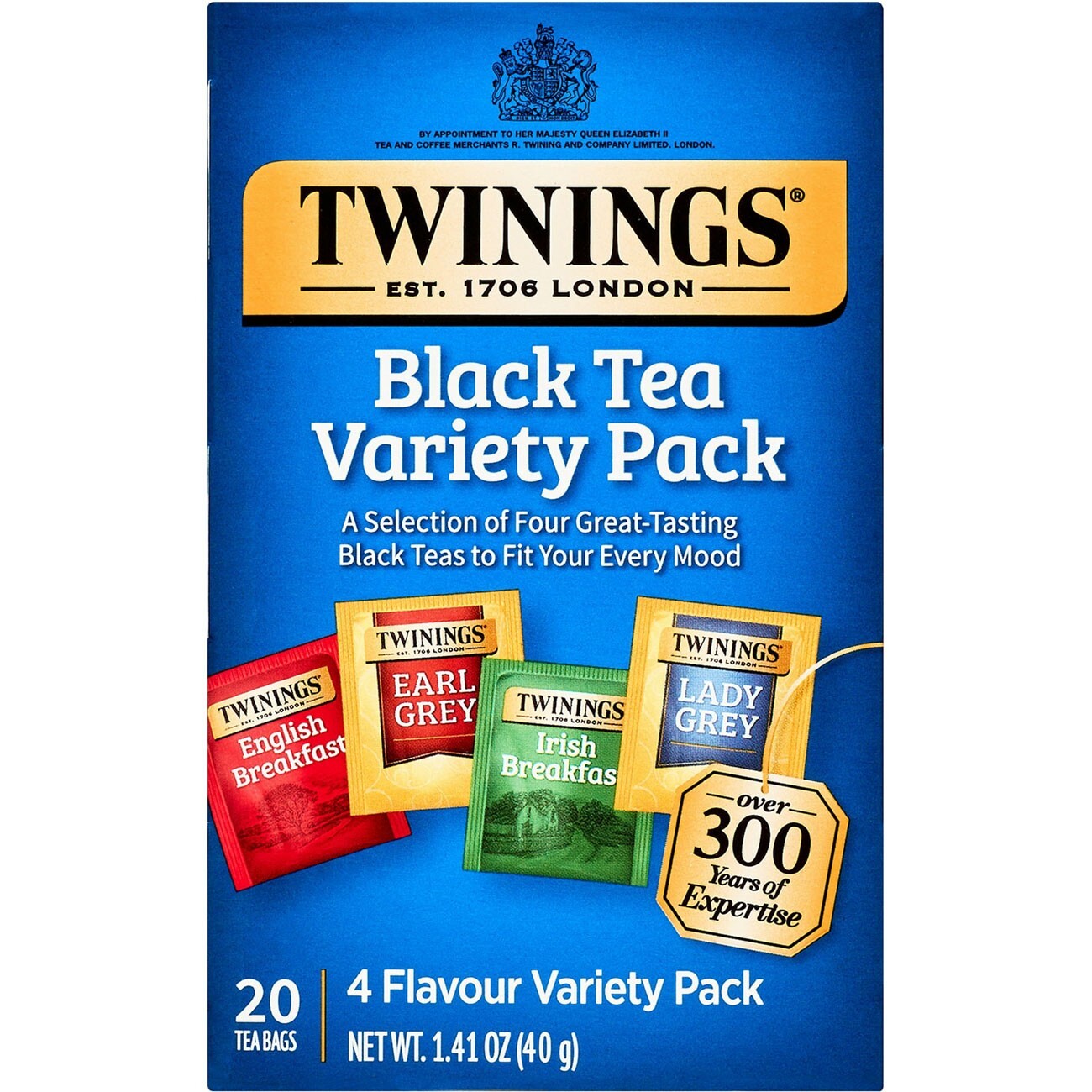 Twinings Black Tea Variety Pack – 20 tea bags (Pack of 2)