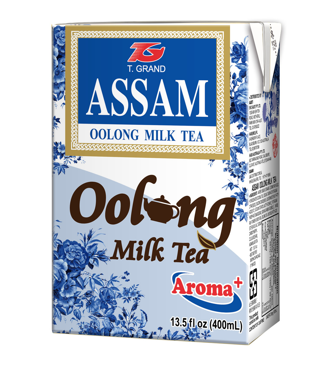 Assam Beverages Black Tea and T. Grand, 13.5 Fl Oz, 24 Count