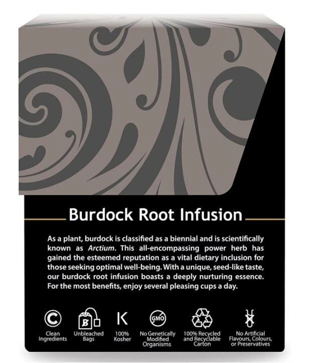 Buddha Teas Organic Burdock Root Tea – OU Kosher, USDA Organic 18 bags
