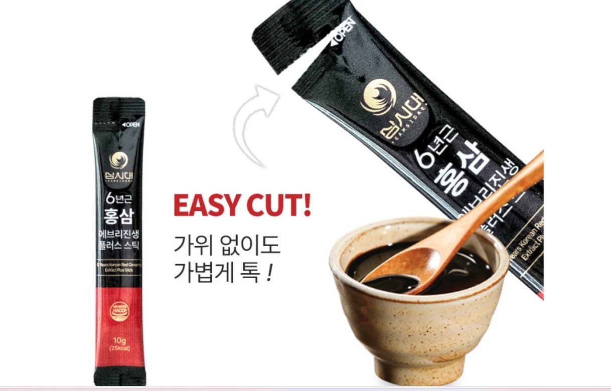 Korean 6 Year Every Ginseng Plus Stick 10ml x 100 stick (1000g)-Korea Ginseng