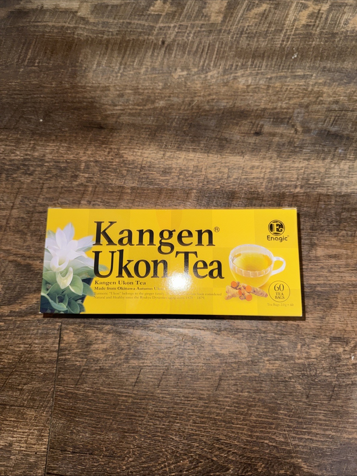 Enagic Kangen Ukon Turmeric Tea 60 Bags, Organic, Sealed