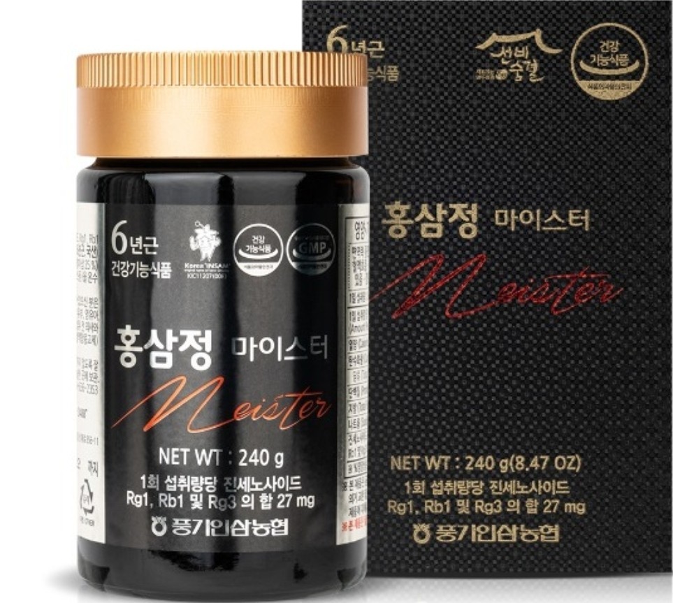 [Pung-gi Ginseng Nonghyup] Korean 6 Years Red Ginseng Extract Meister 240g