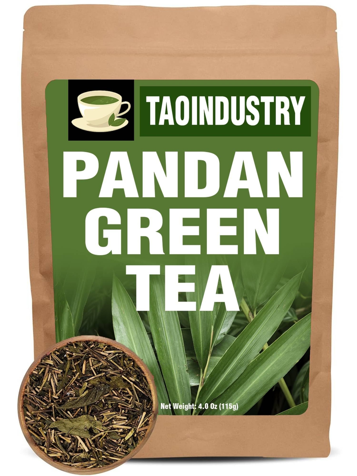 Pandan Tea 4oz Green Tea Infused with the aroma of pandan leaves – Tra Dua Th…