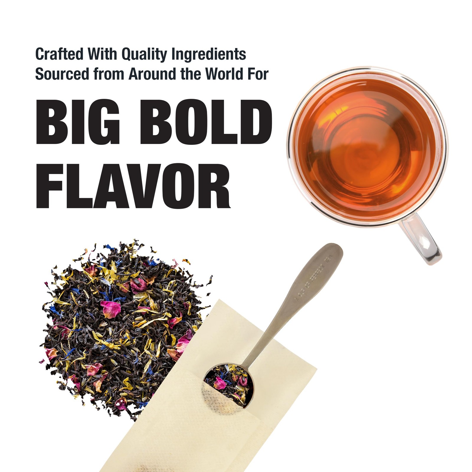 Floral Earl Grey Black Tea Bulk Pouch 200 Cups Premium Loose Leaf Blend
