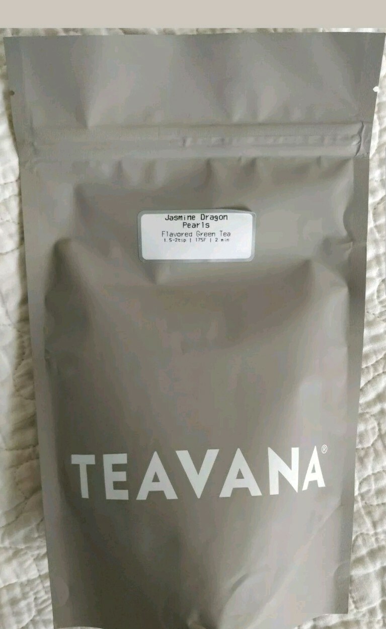 ☃️🎄☃️ NEW! RARE TEAVANA JASMINE DRAGON PEARLS TEA 2 OZ SEALED GRAY BAG ☃️🎄☃️