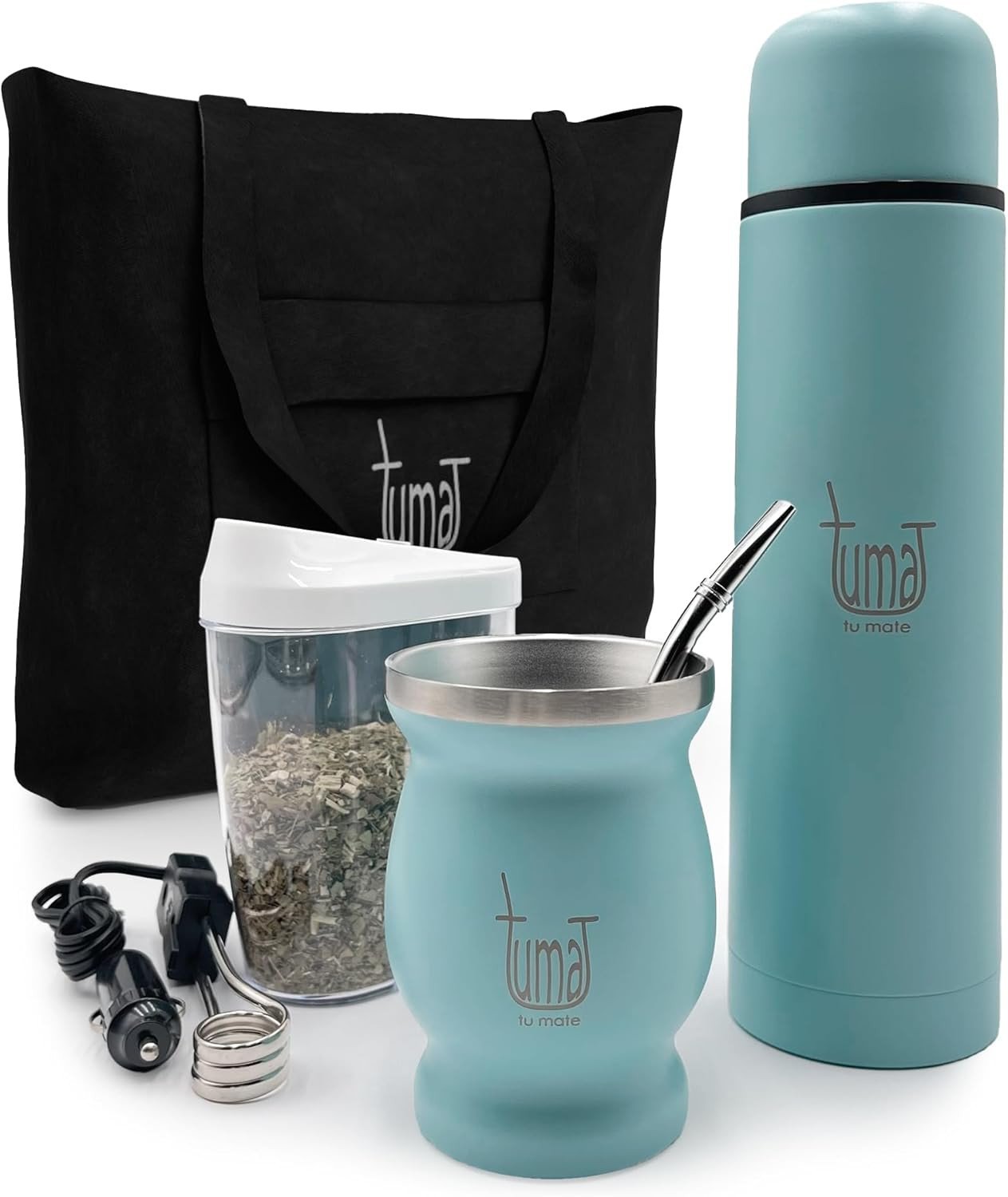 Complete Yerba Mate Kit – Stainless Steel Mate Cup Set, Bombilla (Straw) & 750Ml