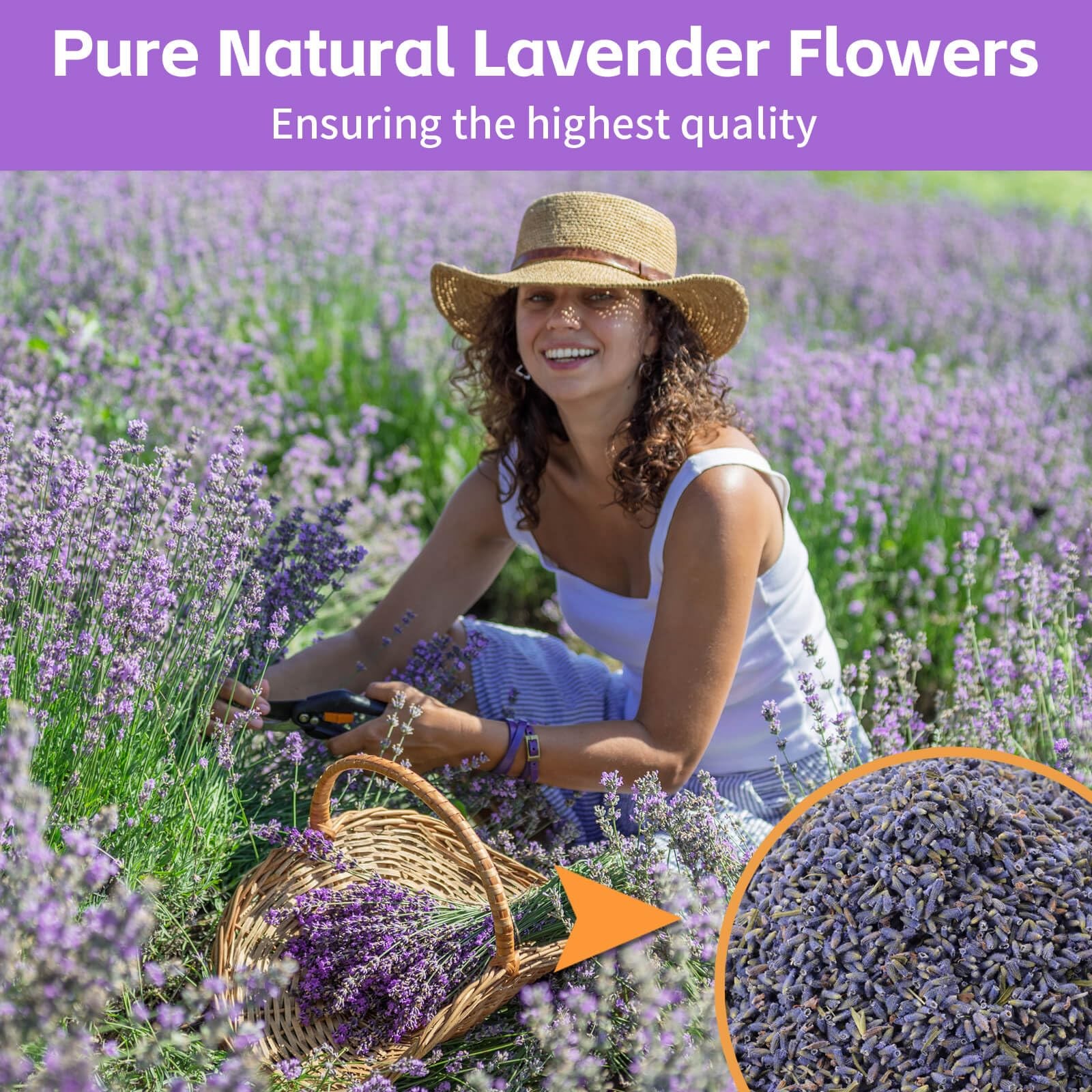 Dried Culinary Lavender Flowers – Food Grade Buds(4 oz), for 4 oz