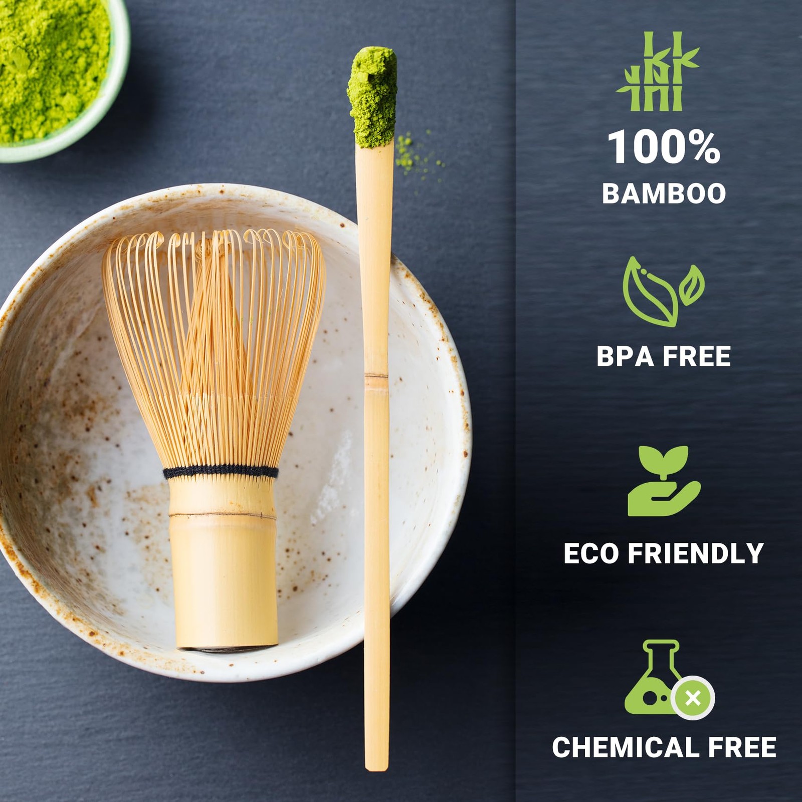 Matcha Whisk Set, Matcha Kit 10-Pcs, Bamboo Whisk and Ceramic Bowl，Measuring …