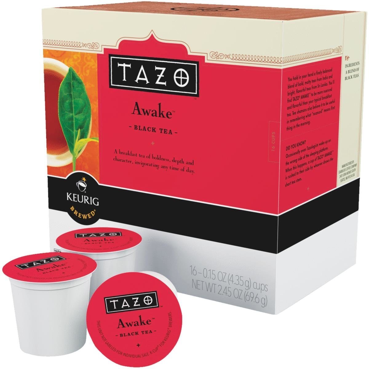 Tazo Awake Black Tea 22 to 132 Count Keurig K cups Pick Any Size FREE SHIPPING