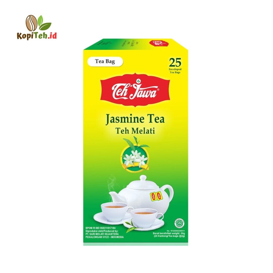 4x 25 Packs Teh Jawa Jasmine Enveloped Tea Bags from Indonesia