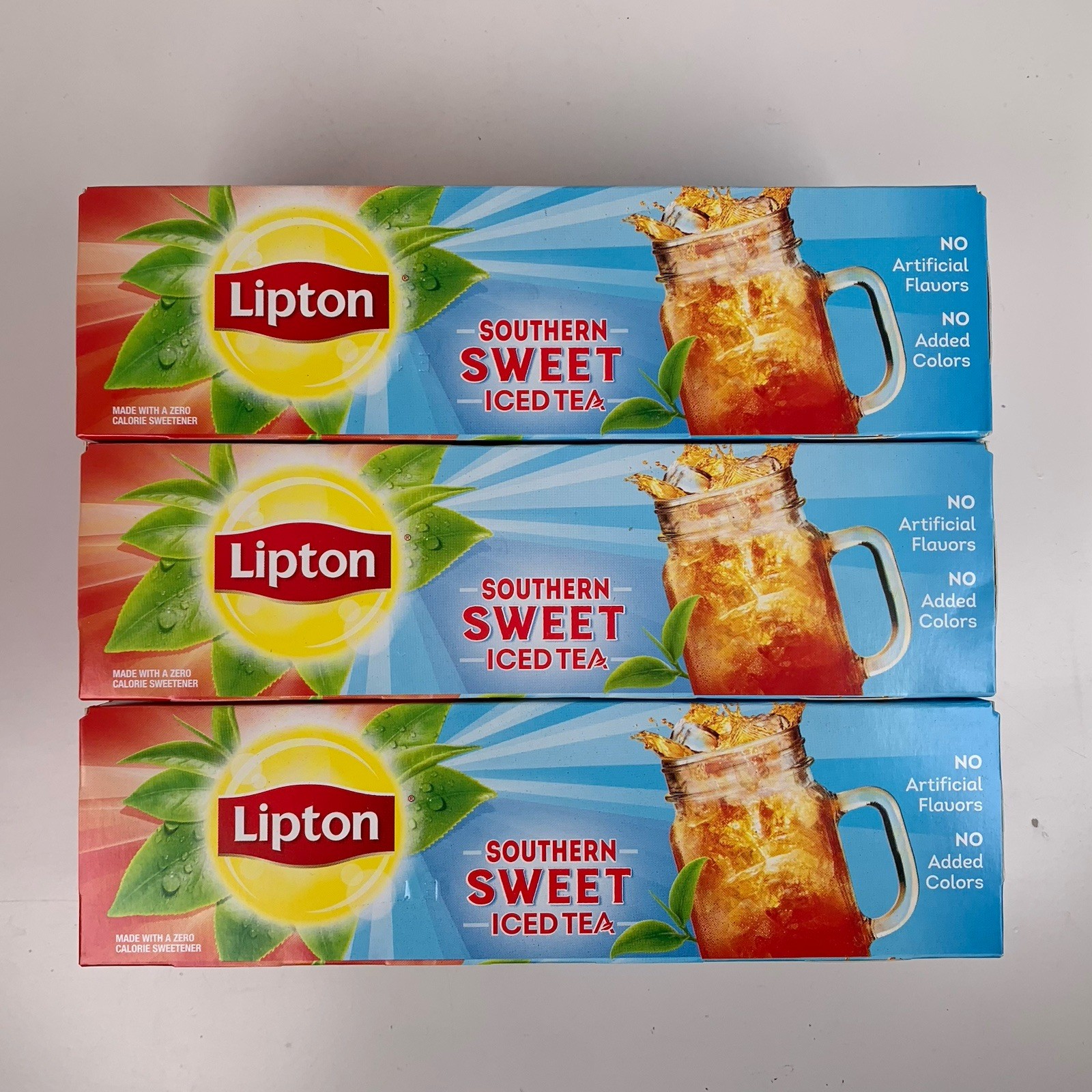 (3) Lipton Iced Tea Southern Sweet Tea Bags 22 ct 3.2 oz Exp 2028