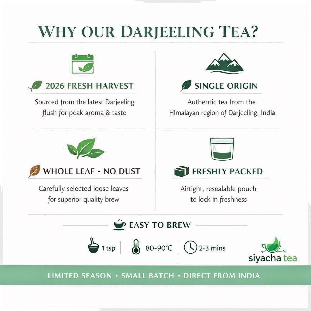 Darjeeling First Flush Tea 2026 Fresh Castleton STFGOP 1 Loose Leaf 250g/8.82OZ