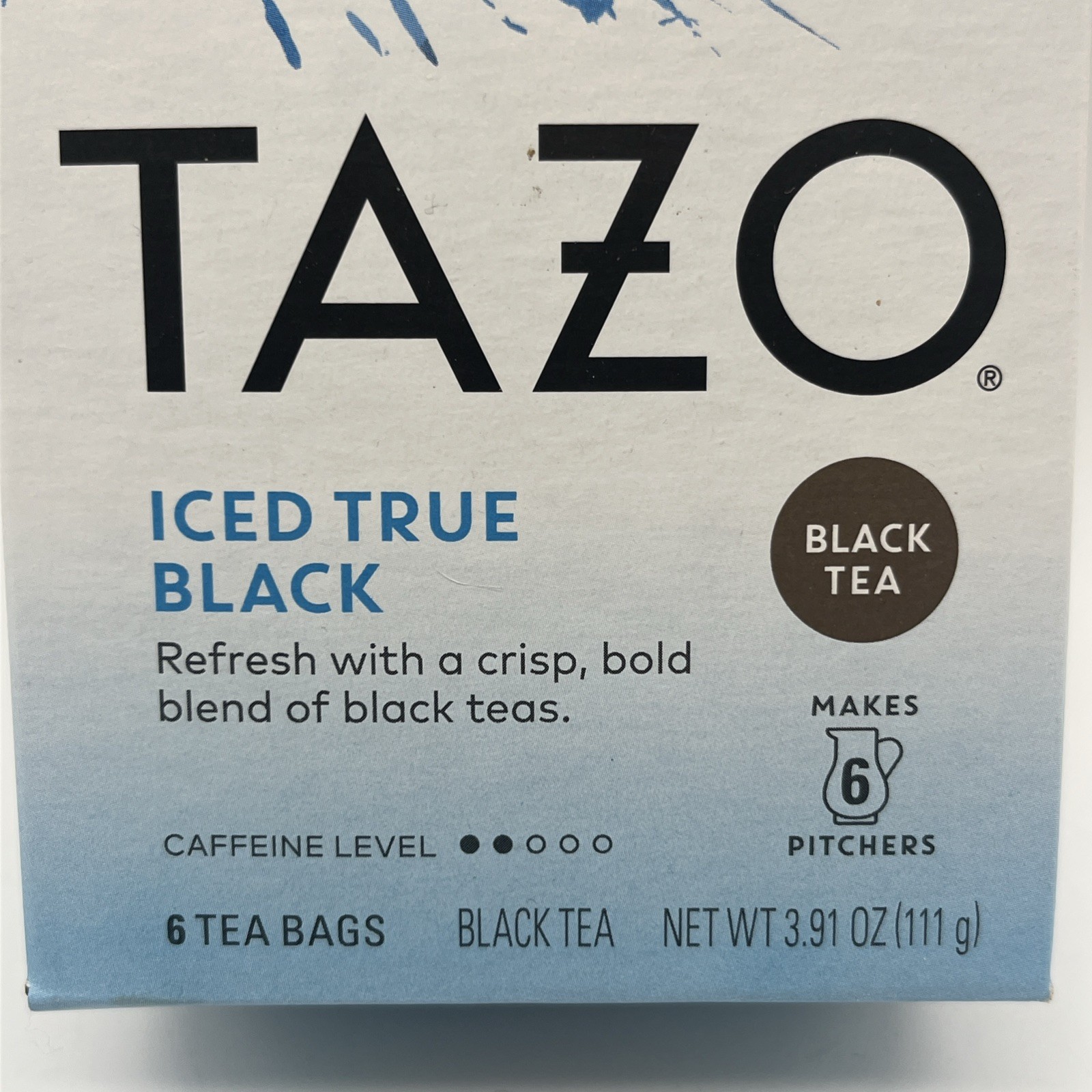 Tazo Iced True Black 6 Tea Bags Discontinued Makes Pitchers BB 6/17/22 Unilever