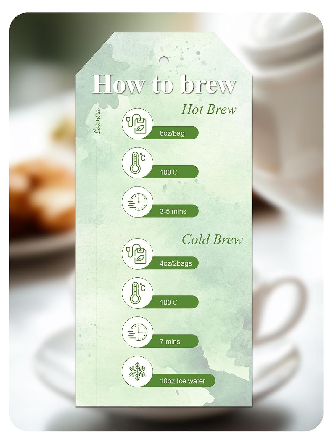 Organic Jasmine Green Tea Bags, Organic Green Tea with Jasmine Flowers, Refreshi