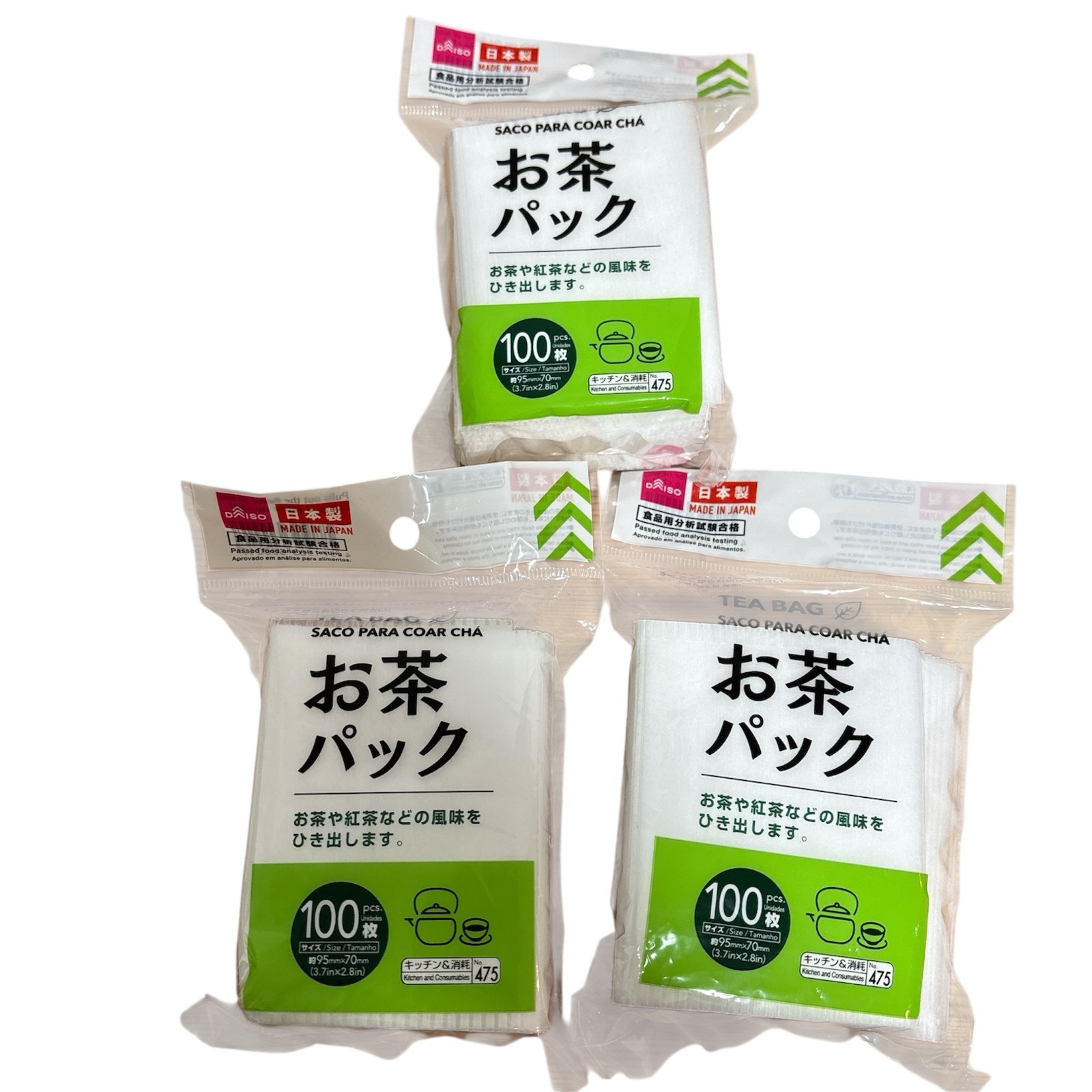 Daiso Tea Filter Empty 100pcs x3 Packs Loose Leaf Tea bags /Made in Japan