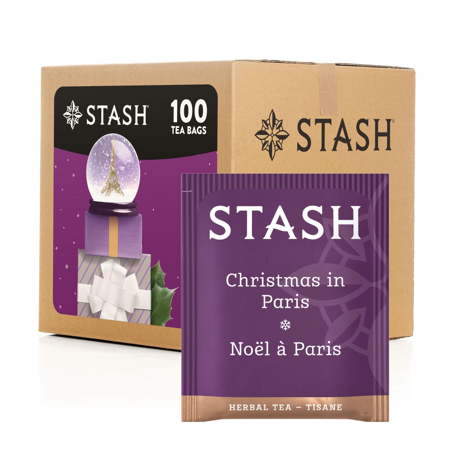 Stash Tea Christmas In Paris, Box of 100 Bags 100 Count (Pack 1)