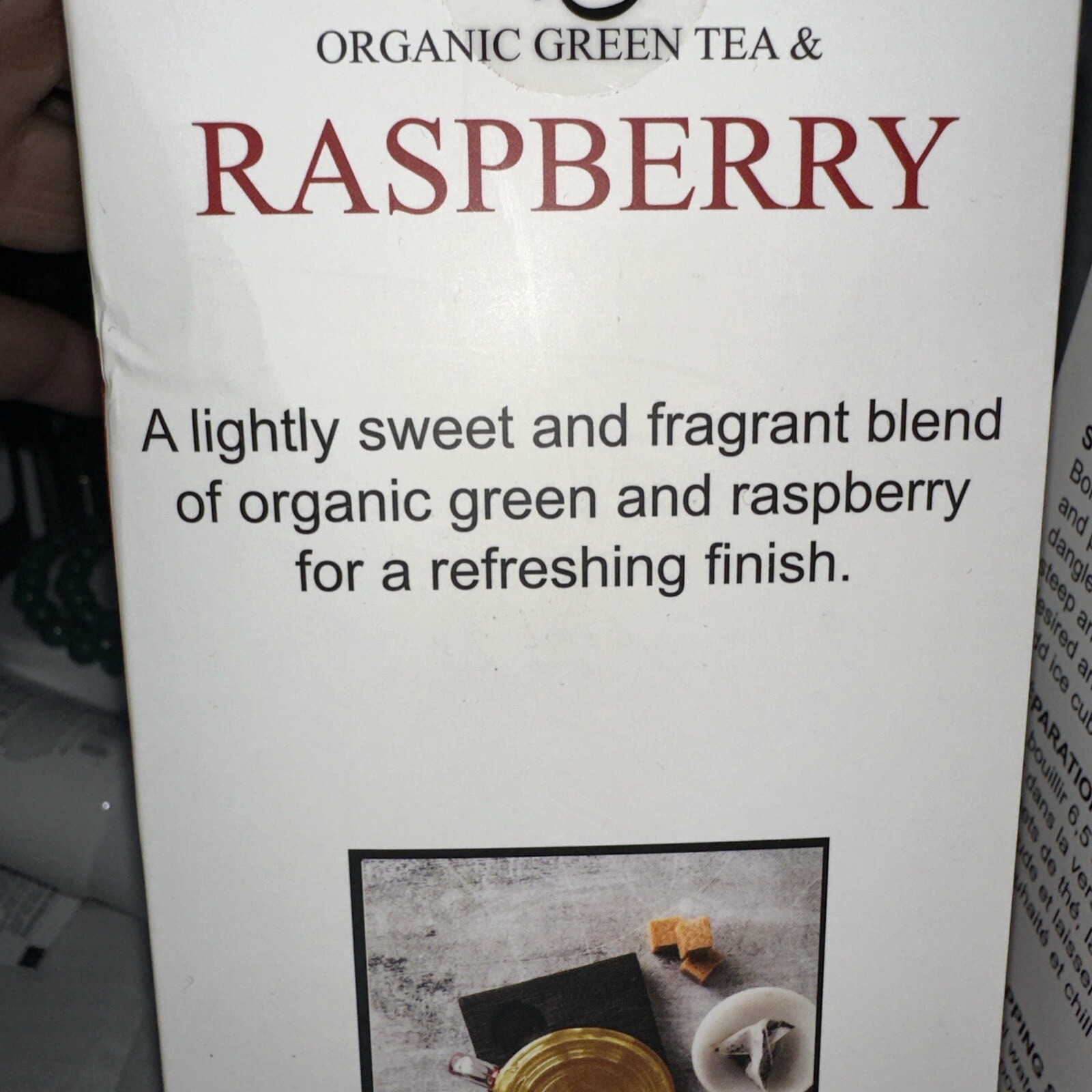 TOUCH ORGANIC 💜 RASPBERRY ORGANIC GREEN TEA 2 Boxes= 80 Tea Bags BB: 05/2026