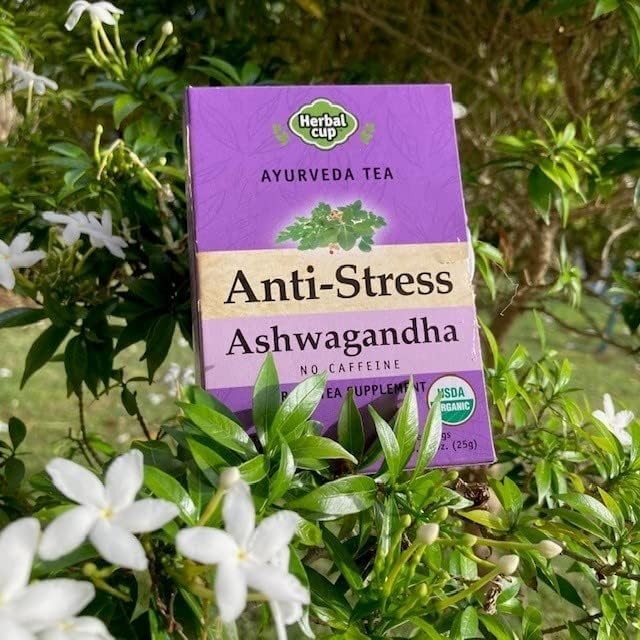 Herbal Cup Organic Anti-Stress Ashwagandha No Caffeine Herbal Tea 16 CT