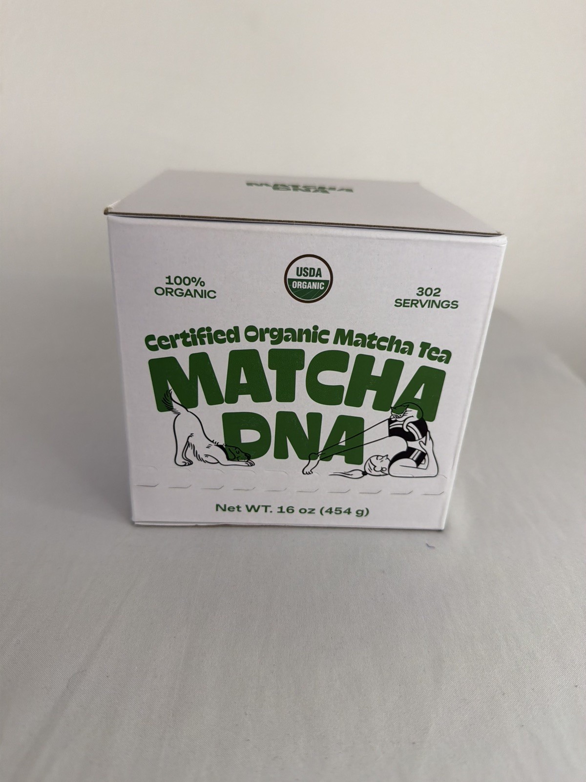 Matcha DNA Organic Matcha Green Tea Powder Unsweetened 100% Natural 1lbExp:07/28